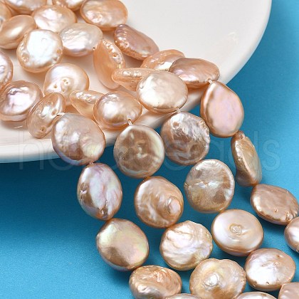 Natural Baroque Keshi Pearl Beads Strands PEAR-P064-08D-04D-1