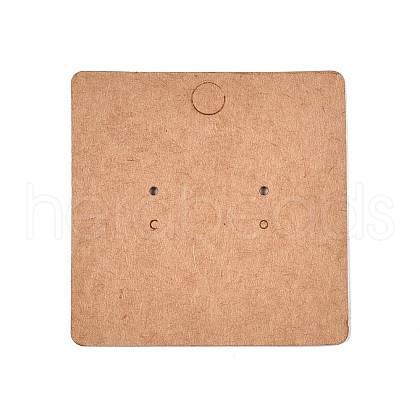 Square Kraft Paper Earring Display Cards CDIS-T004-03-1