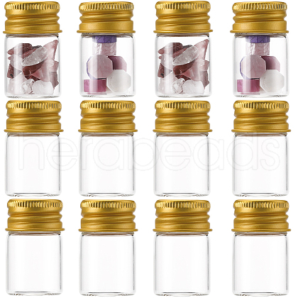 SUNNYCLUE Clear Glass Bottles Bead Containers CON-SC0001-11G-05-1
