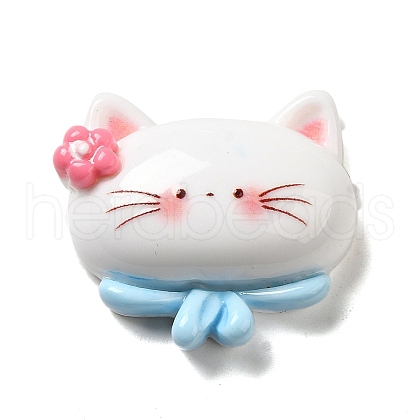 Cat Theme Opaque Resin Decoden Cabochons CRES-B020-02E-1