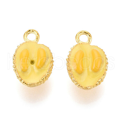 Fruit Alloy Enamel Pendants ENAM-N062-06K-1