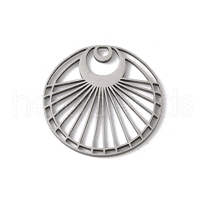304 Stainless Steel Filigree Pendants STAS-K298-06P-1