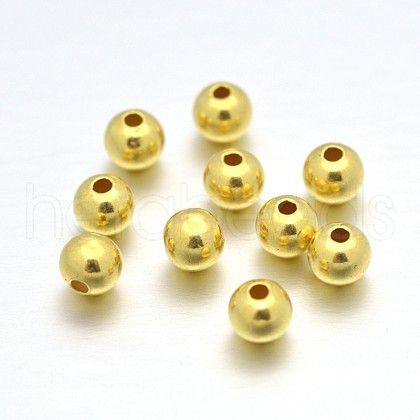 925 Sterling Silver Round Beads STER-E040-01E-1