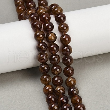 Natural Garnet Beads Strands G-U026-A10-8mm-1