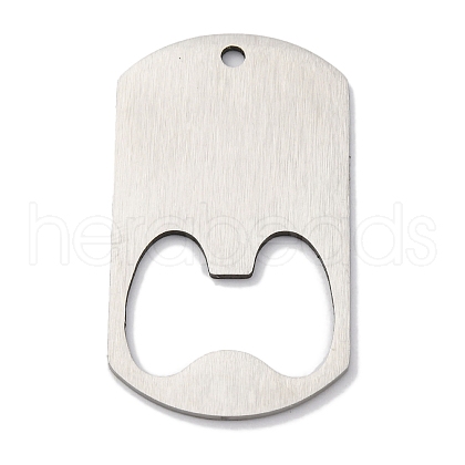 201 Stainless Steel Big Pendants STAS-Q342-31P-1