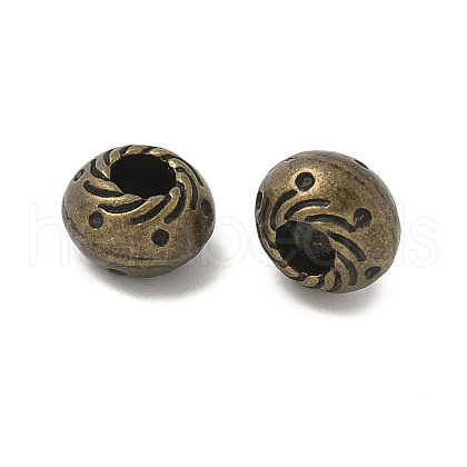 Tibetan Style Alloy European Beads FIND-F012-02AB-1