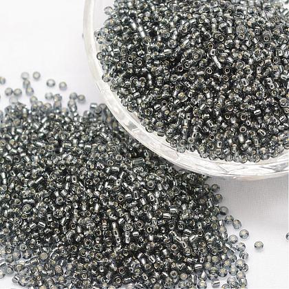 8/0 Transparent Glass Round Seed Beads SEED-J010-F8-40-1