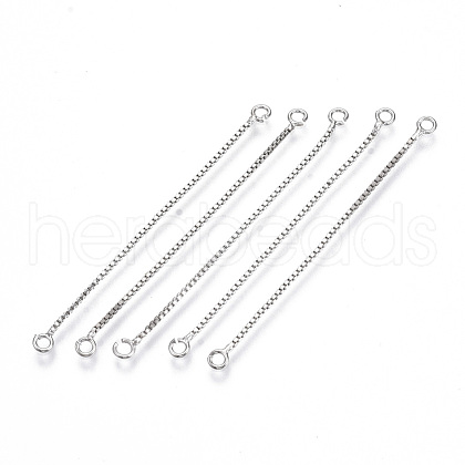 Brass Box Chain Tassel Links Connectors X-KK-R129-05P-1