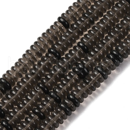 Natural Ice Obsidian Beads Strands G-L624-H17-6x2mm-1