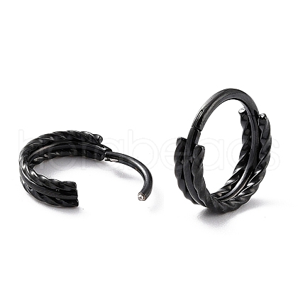 Twisted Ring Hoop Earrings for Girl Women STAS-K233-05EB-1