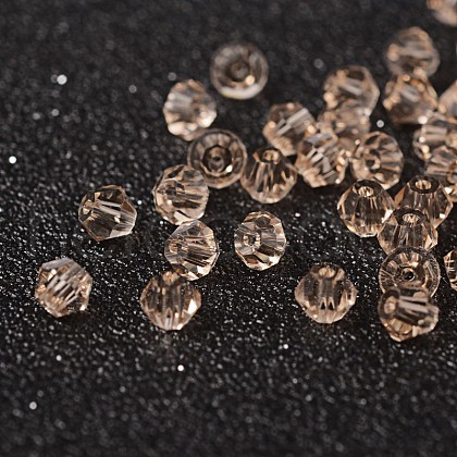 Faceted Bicone Imitation Crystallized Crystal Glass Beads X-G22QS162-1