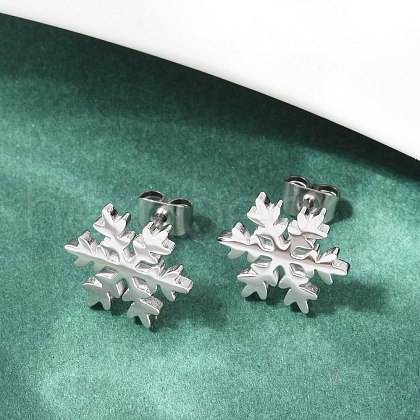 Tarnish Resistant 304 Stainless Steel Ear Studs EJEW-P045-01P-1
