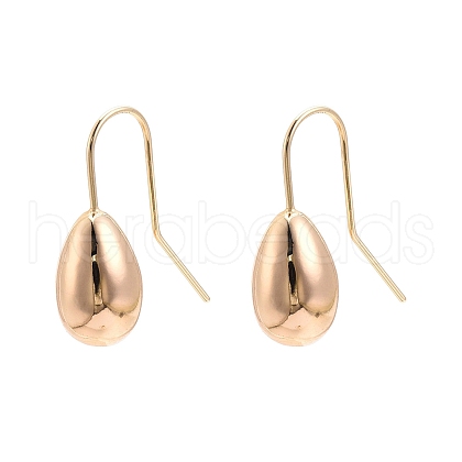 Brass Teardrop Dangle Earrings for Women EJEW-C047-01G-1