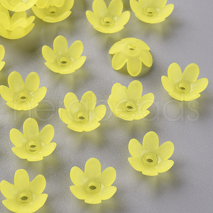 Frosted Acrylic Bead Caps MACR-S371-07A-717-1
