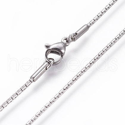 Non-Tarnish 304 Stainless Steel Coreana Chain Necklaces NJEW-L160-007P-1