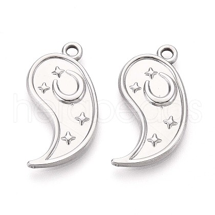 304 Stainless Steel Pendants STAS-T065-04P-1