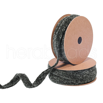 Polyester Chenille Ribbon OCOR-WH0097-36C-1