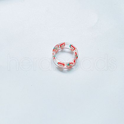 Geometric Colorful Fruit Series Ring - Vintage Style ST7337202-1
