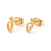 304 Stainless Steel Tiny Carrot Stud Earrings with 316 Stainless Steel Pins for Women EJEW-J043-03G-1