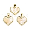 Rack Plating Real 18K Gold Plated Brass Pendants KK-B077-12G-1