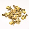 Tibetan Style Angel Alloy Pendants TIBEP-A579-AG-RS-2