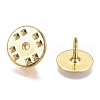 Brass Badge Lapel Pin Back Butterfly Clutches KK-Z003-01G-3