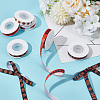 HOBBIESAY 6 Rolls 6 Styles Polyester Basketball Printed Grosgrain Ribbon OCOR-HY0001-18-4