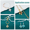 28Pcs 14 Styles Mixed Gemstone European Dangle Charms PALLOY-FH00023-6