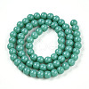 Baking Painted Opaque Glass Beads Strands GLAA-T032-P6mm-12A-1-2