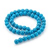 Synthetic Turquoise Beads Strands G-E511-02-8mm-2