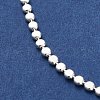 925 Sterling Silver Flat Round Link Chain Bracelets for Women BJEW-E101-01S-09-3