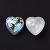 Rainbow Iridescent Plating Acrylic Cabochons X-OACR-E011-05-3