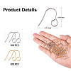 100Pcs 2 Colors 316 Surgical Stainless Steel Earring Hooks JX216A-2