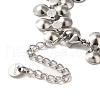 304 Stainless Steel Charm Bracelets BJEW-Q776-03B-4