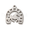 Non-Tarnish 304 Stainless Steel Charms STAS-O005-17P-1