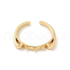 Brass Open Cuff Ring Settings KK-G518-06G-01-2