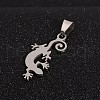 Tarnish Resistant Boy Jewelry Original Color 201 Stainless Steel Pendants STAS-I032-216-2