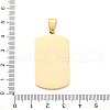 304 Stainless Steel Pendants STAS-U043-16G-3