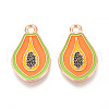 Fruit Alloy Enamel Pendants ENAM-T022-32C-1