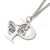 201 Stainless Steel Necklaces NJEW-Q336-01P-P-4