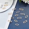 Unicraftale 48Pcs 4 Style 304 Stainless Steel Linking Rings STAS-UN0022-11-4