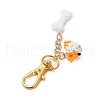 Glass Beaded Dog & Bone Pendant Decorations HJEW-MZ00148-4