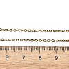 PVD Vacuum Plating 304 Stainless Steel Cable Chain Necklaces STAS-M174-025G-3
