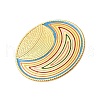 304 Stainless Steel Enamel Finger Rings for Women RJEW-M102-02G-4