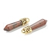 Bullet Natural Mahogany Obsidian Pointed Pendants G-E332-C37-G-3