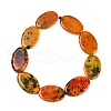 Dyed Natural Agate Beads Strands G-U029-F01-3