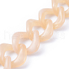 Handmade Acrylic Curb Chains AJEW-JB00591-03-3