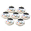 Alloy Enamel Pendants X-ENAM-T011-12KC-RS-1