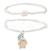 Glass Seed Beads Stretch Bracelets for Women BJEW-JB11638-04-2