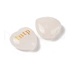 Natural Quartz Crystal Heart Engraving MBTI Figurines Statues for Home Office Desk Decorations G-K353-05F-2